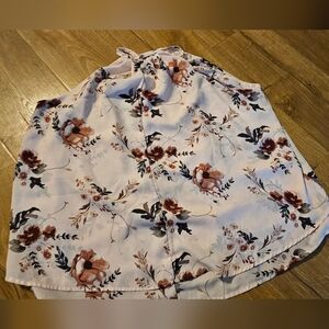 Floral Sleeveless‎ Shirt